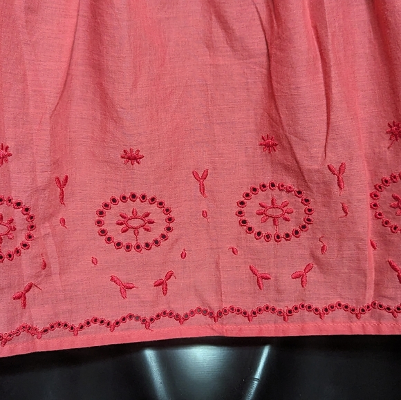 NWT O'Neill Lexie Sleeveless Mauve Embroidered Eyelet Top Size Medium - Picture 7 of 8